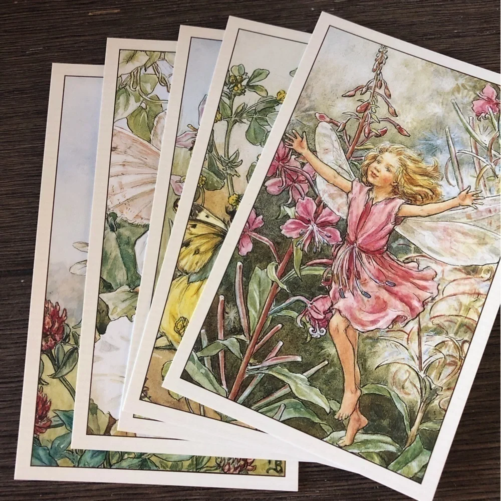 Garden Flower Fairies by: Cicely Mary Barker postcard set #18
